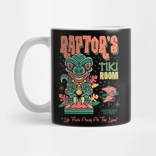 Raptors Tiki Room Creepy Cute Monster Island Vacation Mug